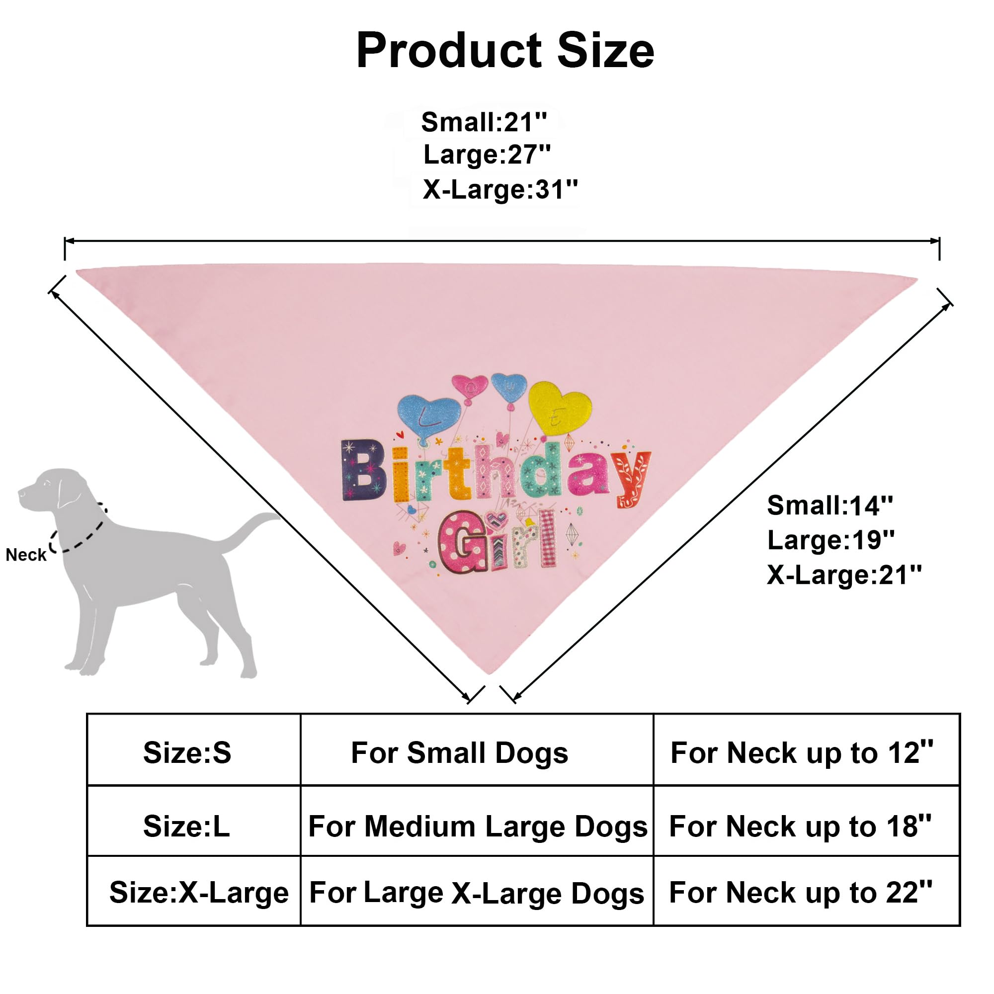 ADOGGYGO pink birthday bandana with bling lettering for cute photos.