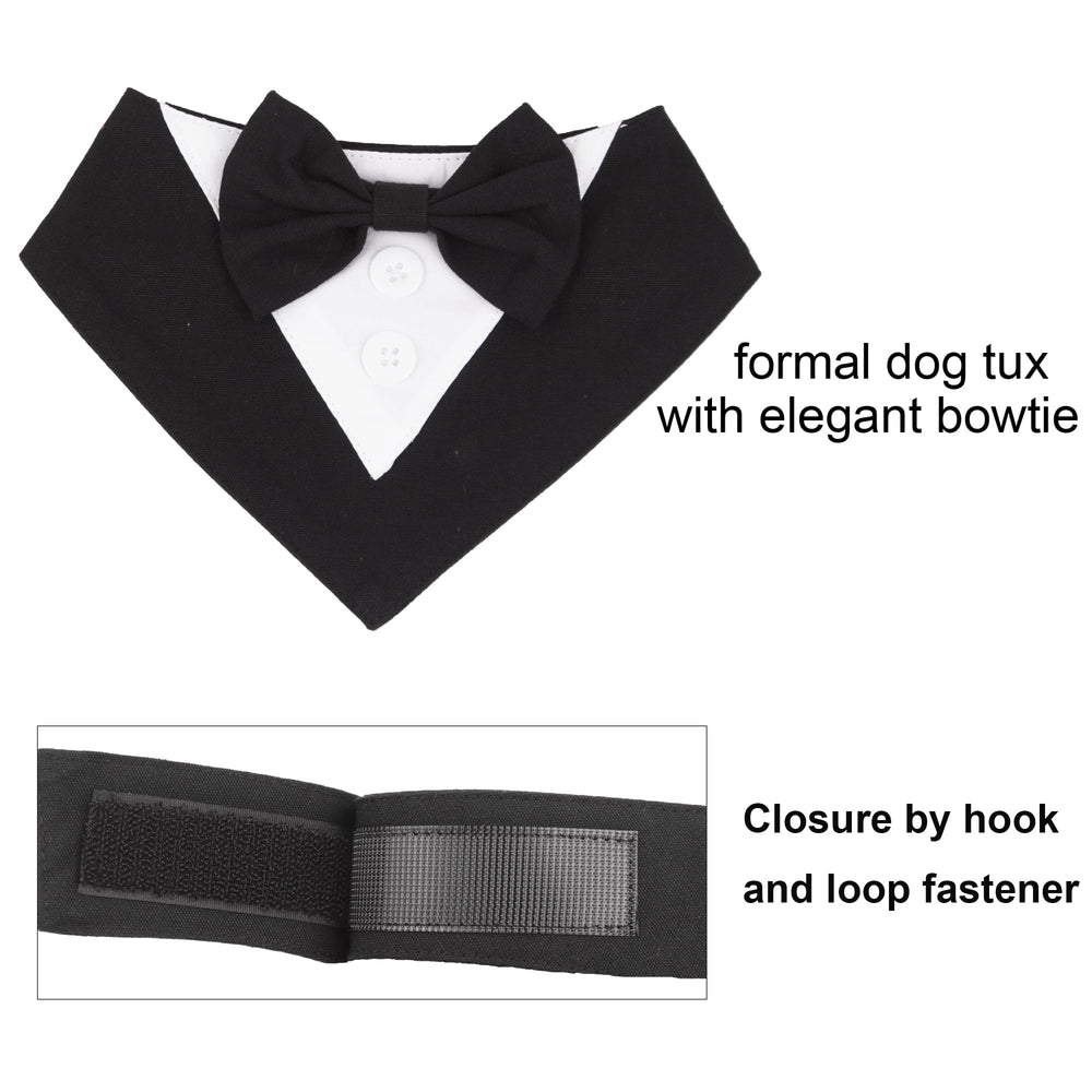 ADOGGYGO wedding bandana tuxedo packaging for easy gifting and presentation