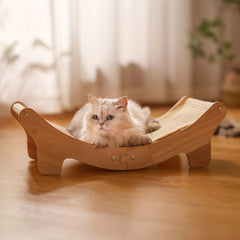 Adolug large-cat friendly scratcher lounge provides generous space and stability.