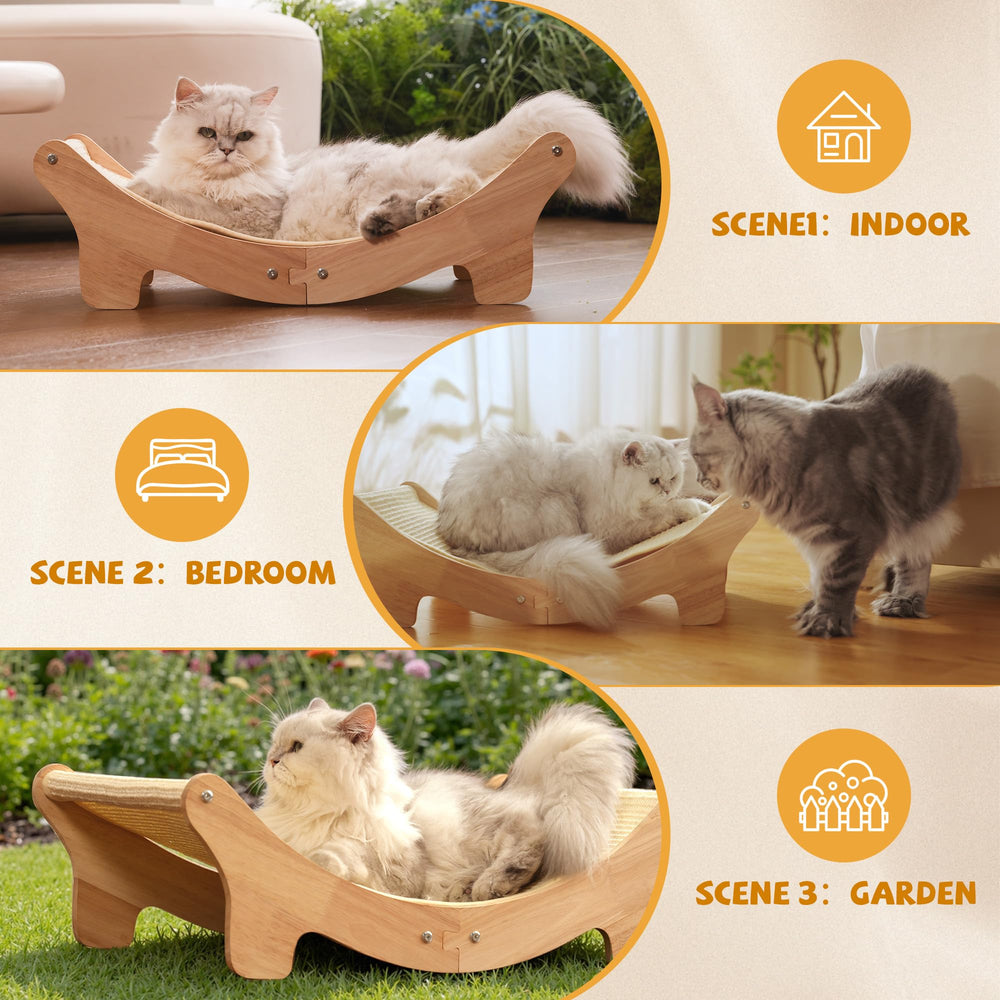 Adolug natural sisal tightly woven texture supports satisfying scratching.