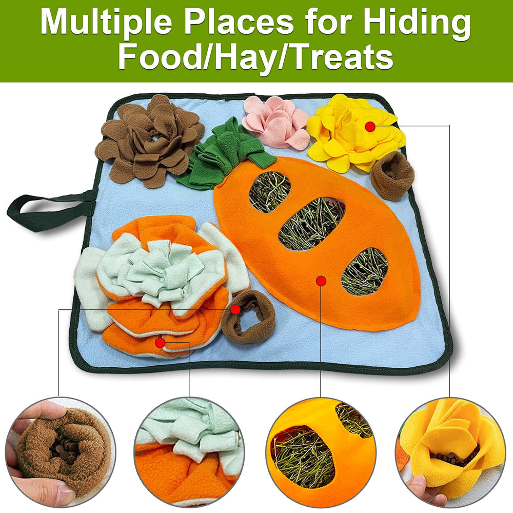 Adpartner Carrot-Hay Hiding Area encourages foraging and enrichment.