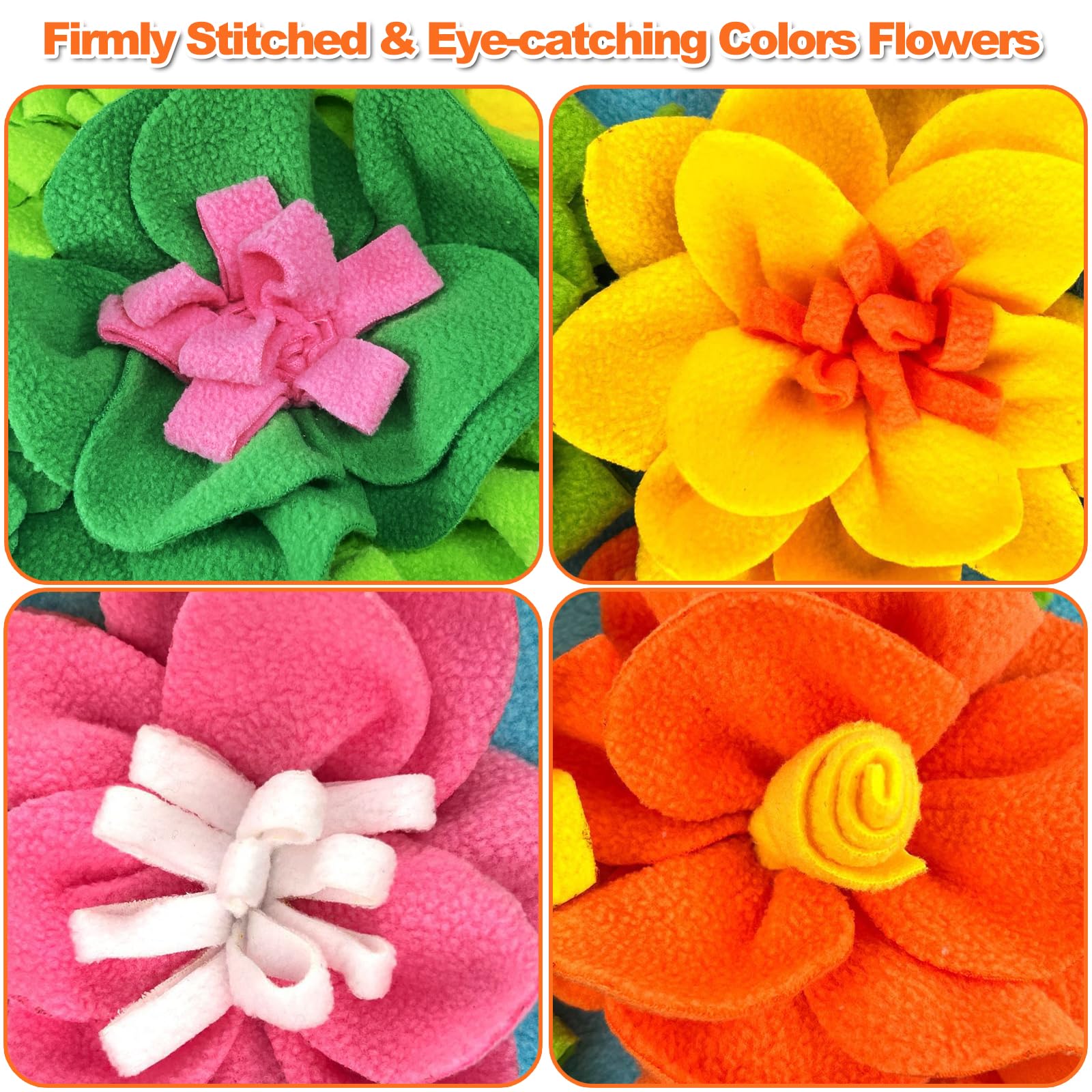 Adpartner non-slip bottom keeps the mats steady during enthusiastic foraging sessions.