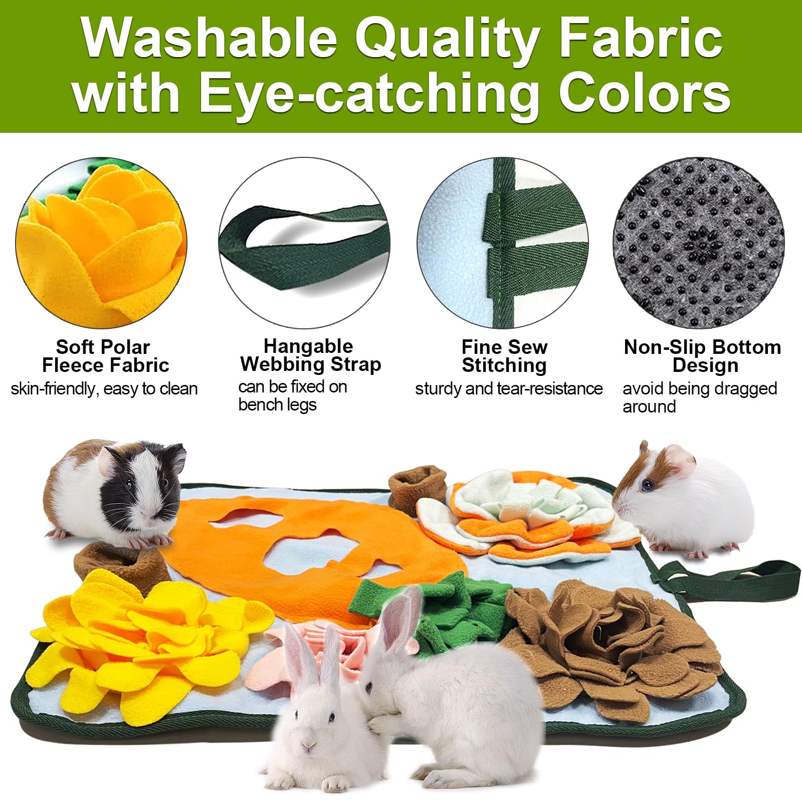 Adpartner Soft Polar Fleece Material offers cozy, durable play for small pets.