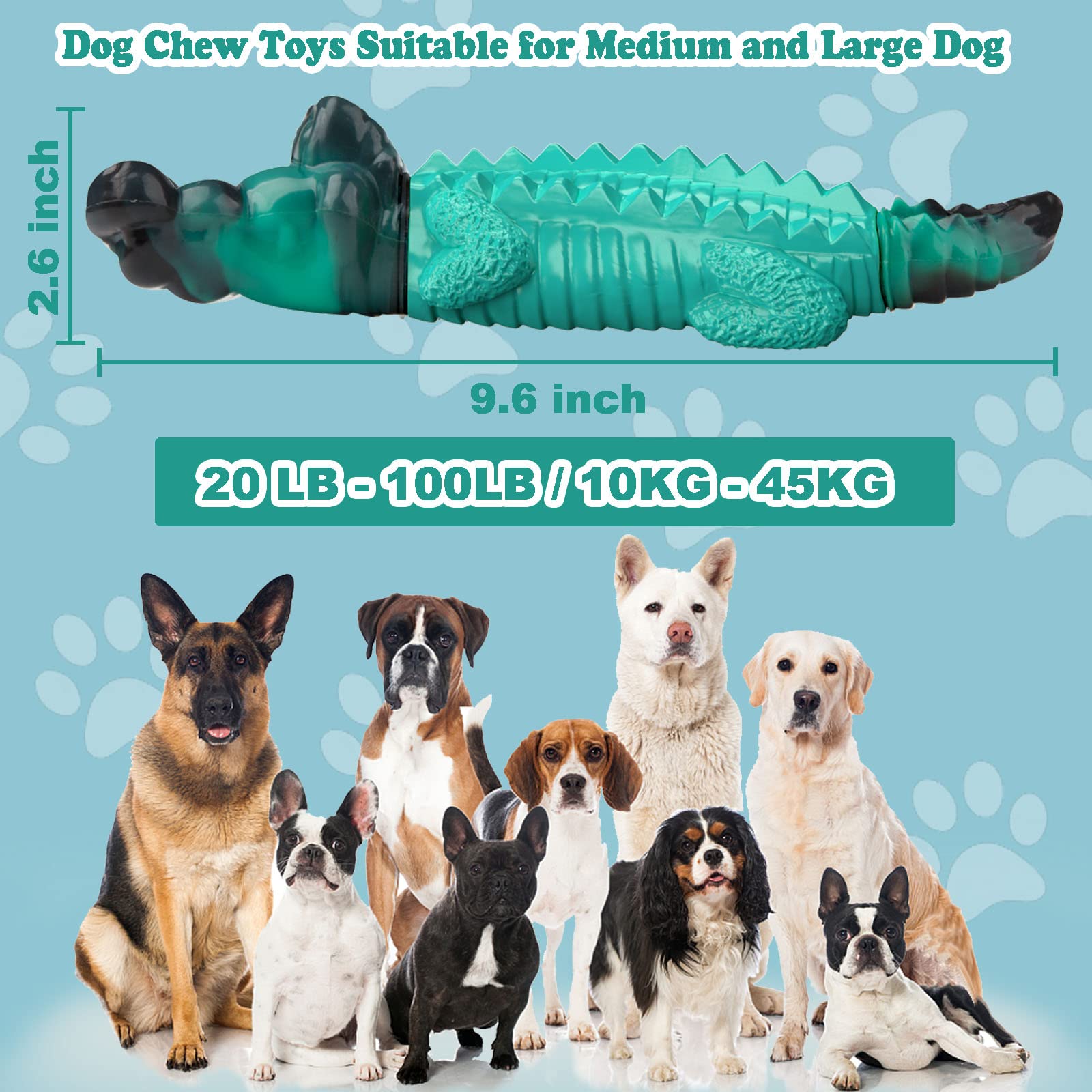 ADSDIA heavy-duty dog toy made from rubber and nylon for tough chewers.