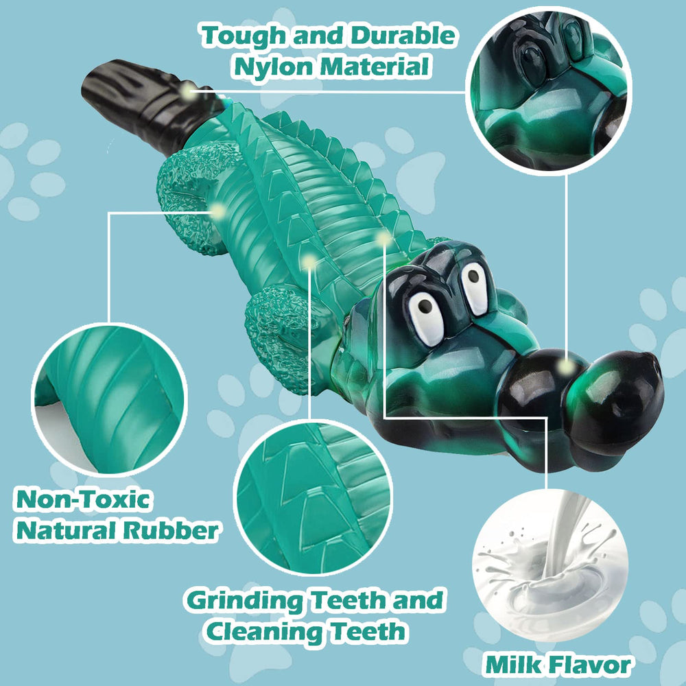 ADSDIA indestructible-style toy blends nylon and rubber for enduring play.