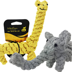 ADUCK elephant rope dog toy for interactive play and gentle teeth-cleaning benefits.