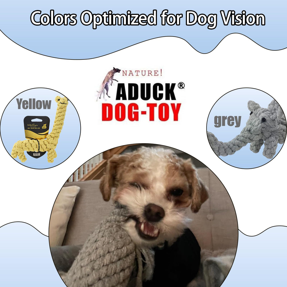 ADUCK tug-and-toss rope toy for dogs to boost play and obedience training.