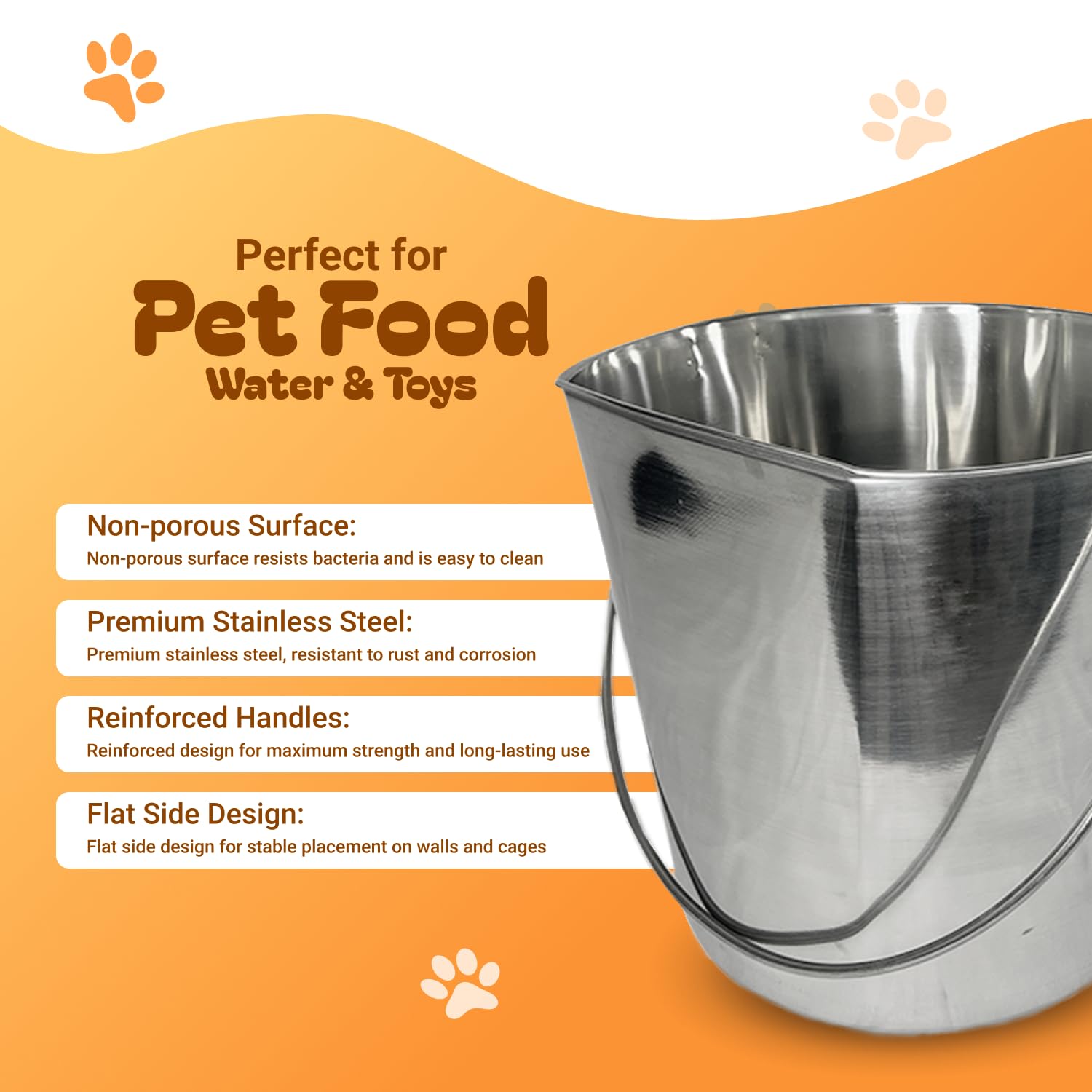 Advance Pet Products dishwasher-safe pail simplifies cleaning after meals.