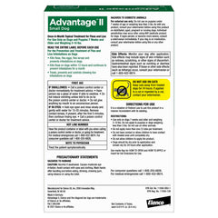 Advantage II Small Dog bottle with applicator ready for use