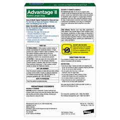 Advantage II XL applying on dog's skin for flea prevention