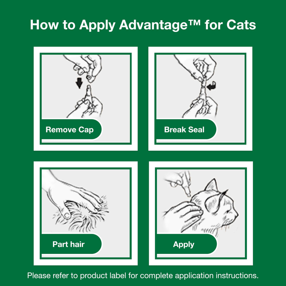 Advantage Small Cats easy application reduces fuss and stress during dosing.