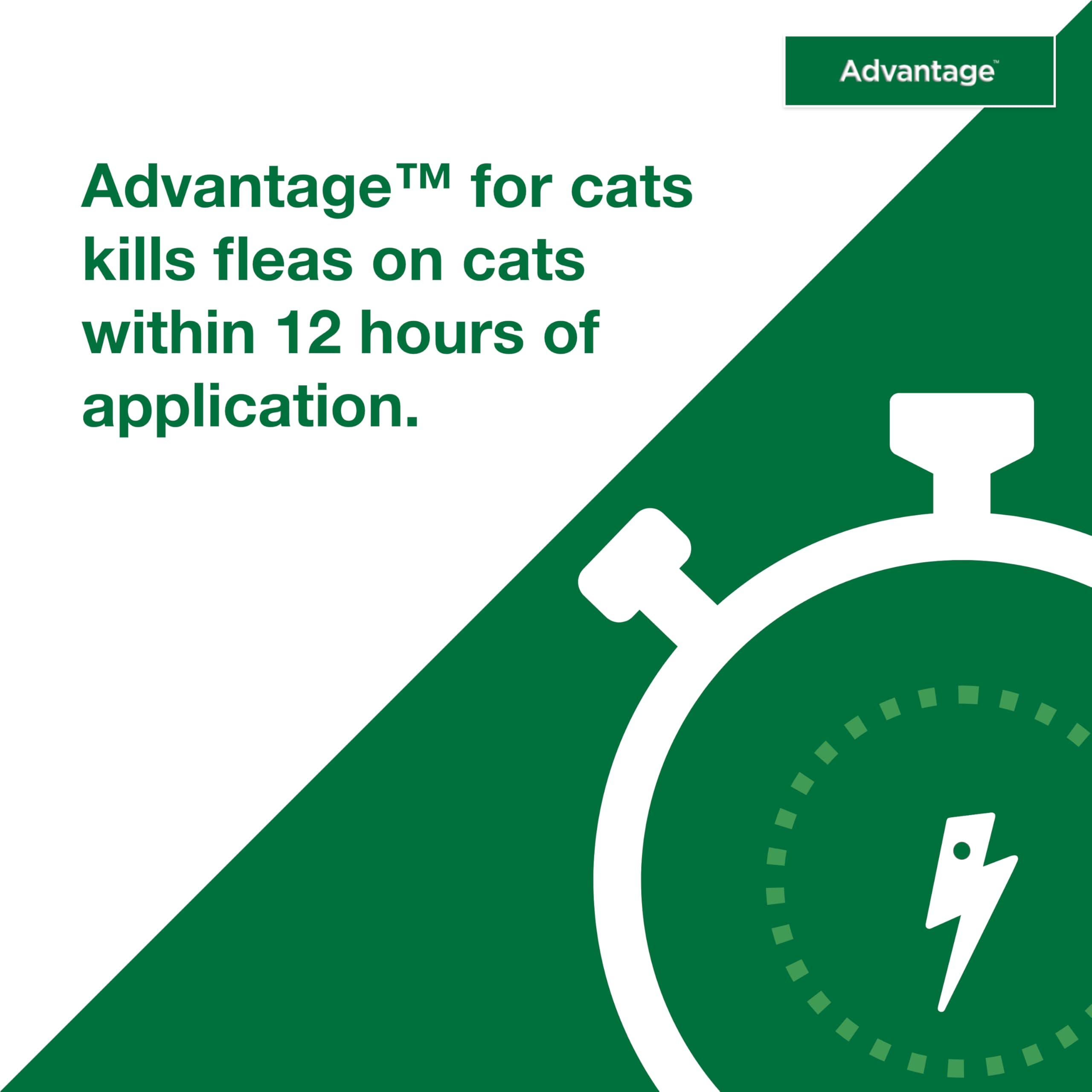 Advantage Small Cats fragrance-free formula offers gentle treatment for sensitive pets.