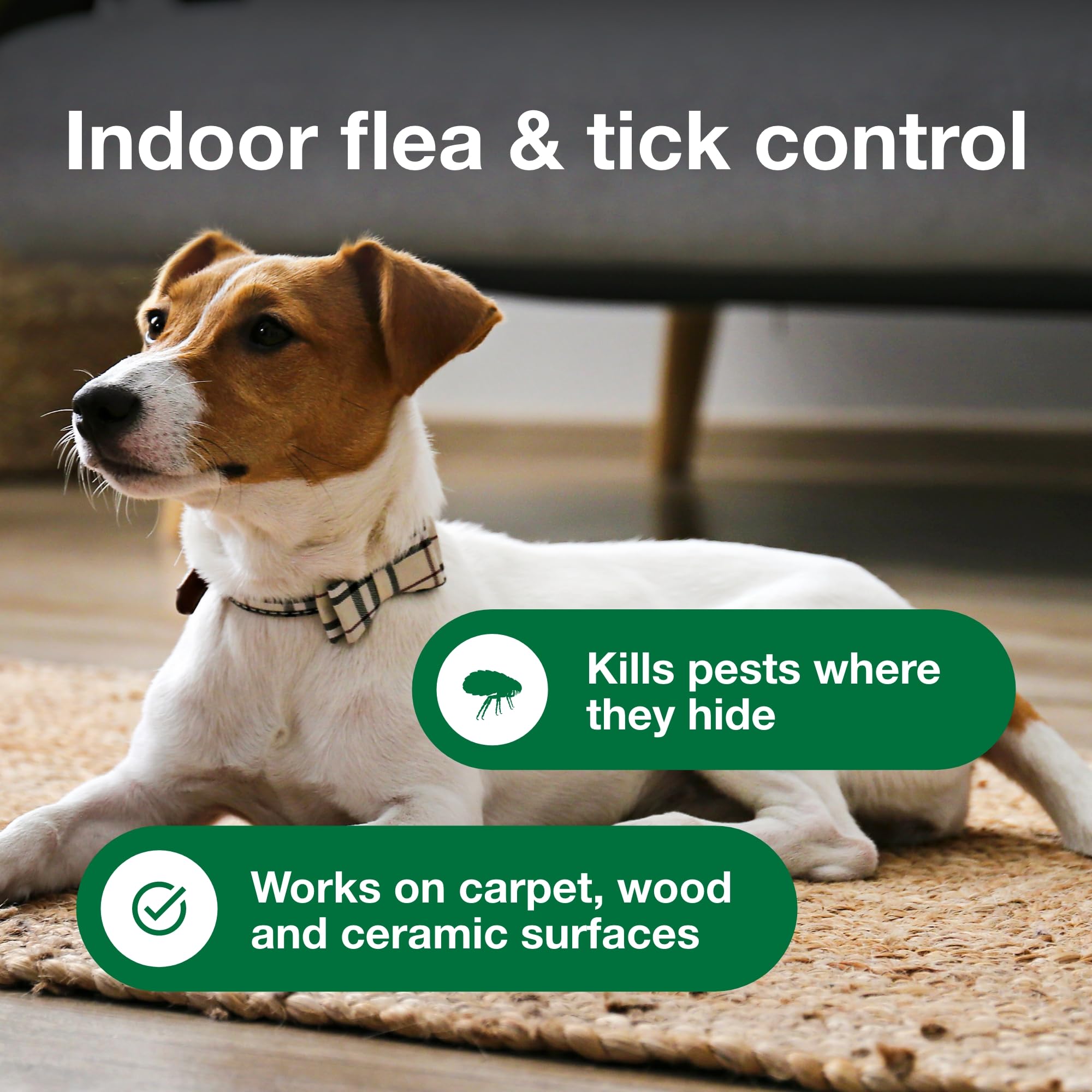Spot spray used near wood surfaces, safe for wood and ceramic.