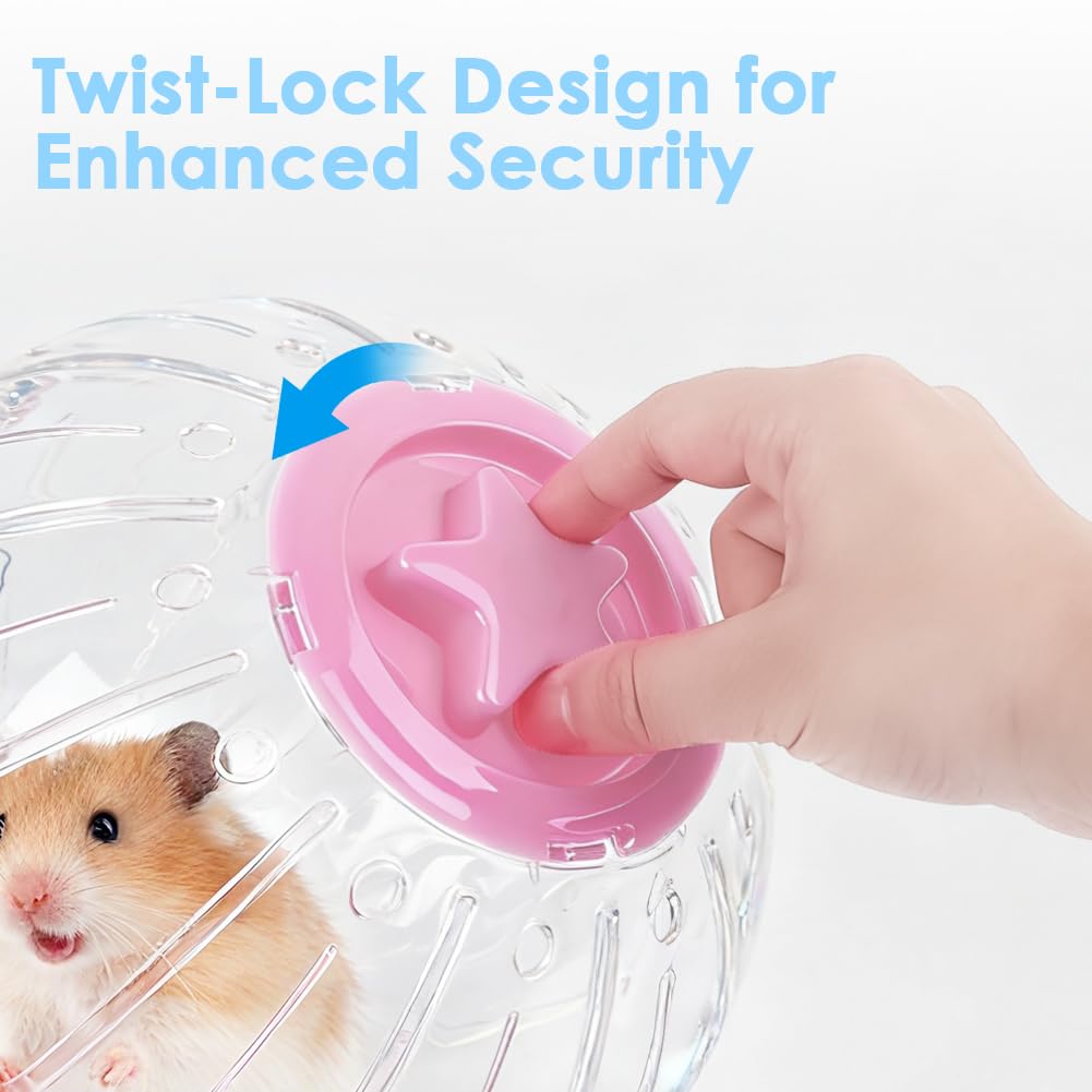 Advantez pink ball suitable for Syrian and dwarf hamsters.
