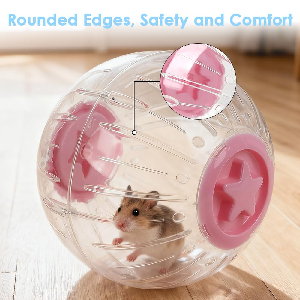 Advantez crystal-clear ball on wood or carpet for easy observation.