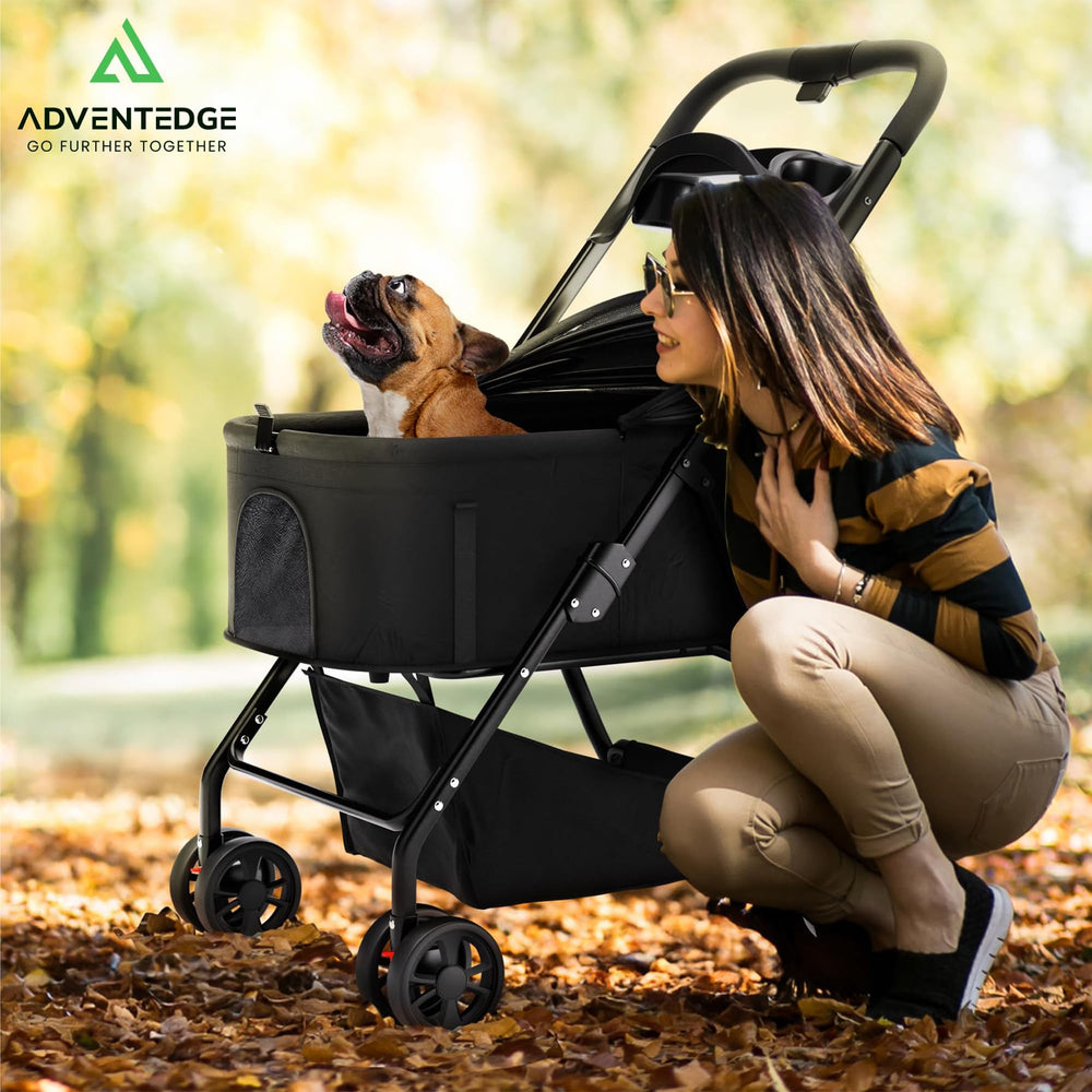 AdventEdge cup holder and bottom basket keep essentials at hand.