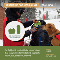 Adventure Medical Kits Trail Dog Kit triangular bandage for gentle muzzle control during care
