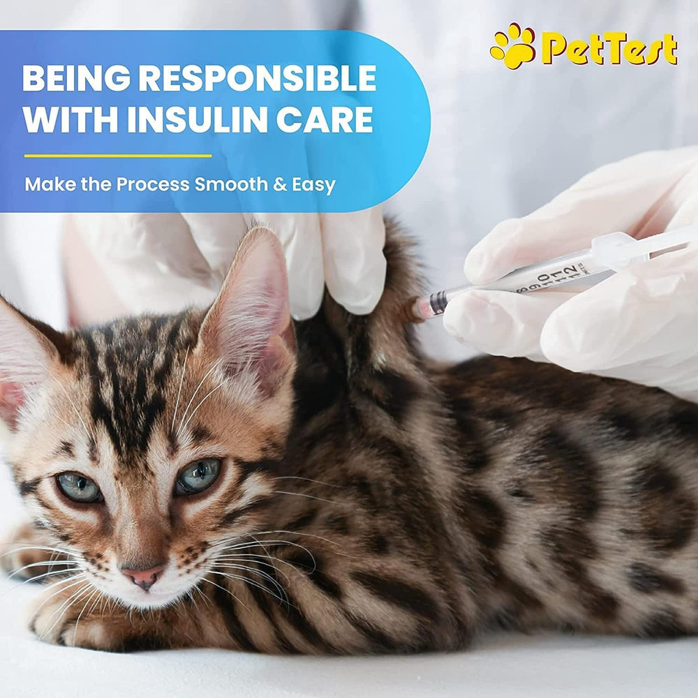 Advocate PetTest 100-pack packaging, ready-to-use pet diabetes supplies for households.