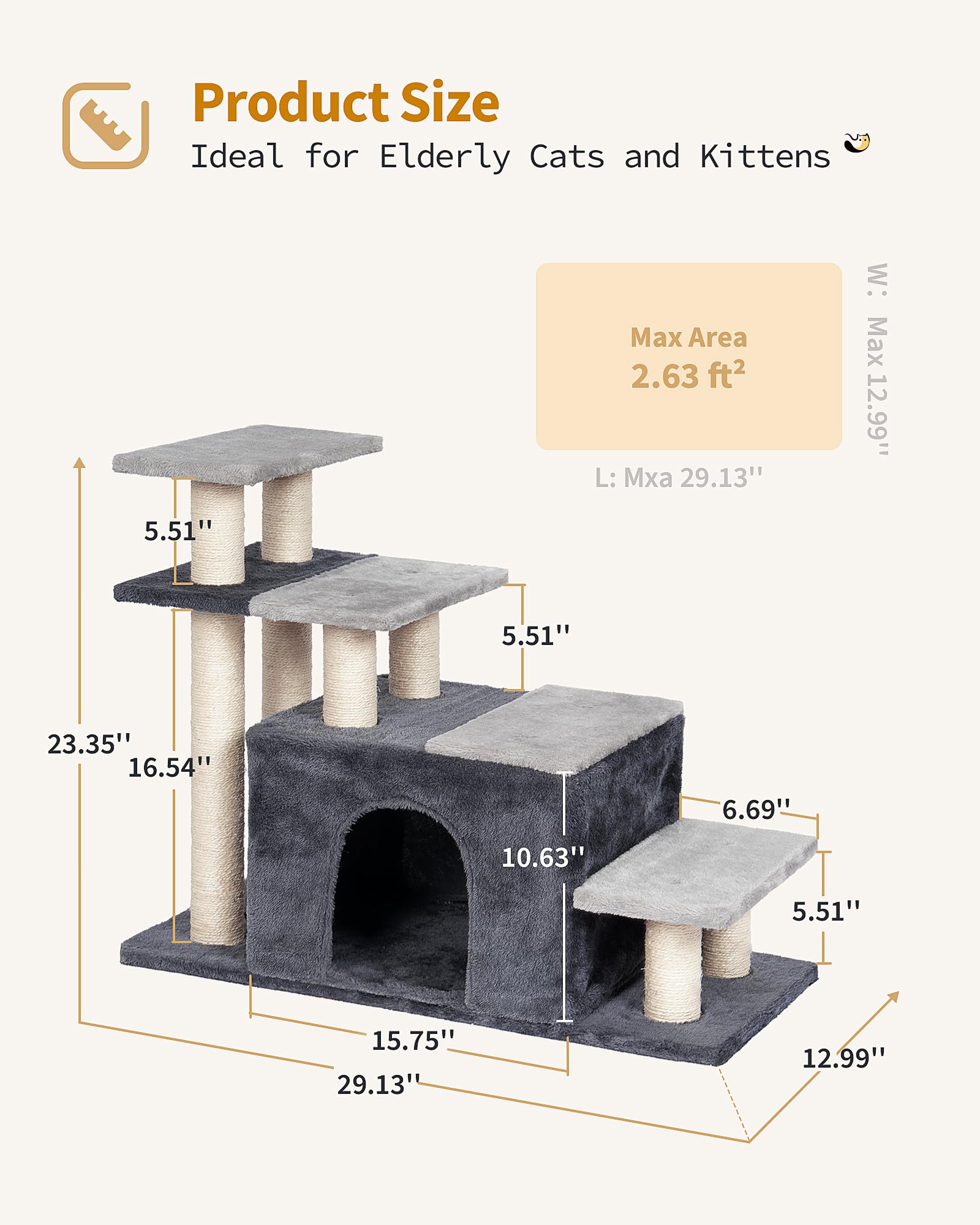 Aechonow ground-floor cat cave provides a cozy hideaway