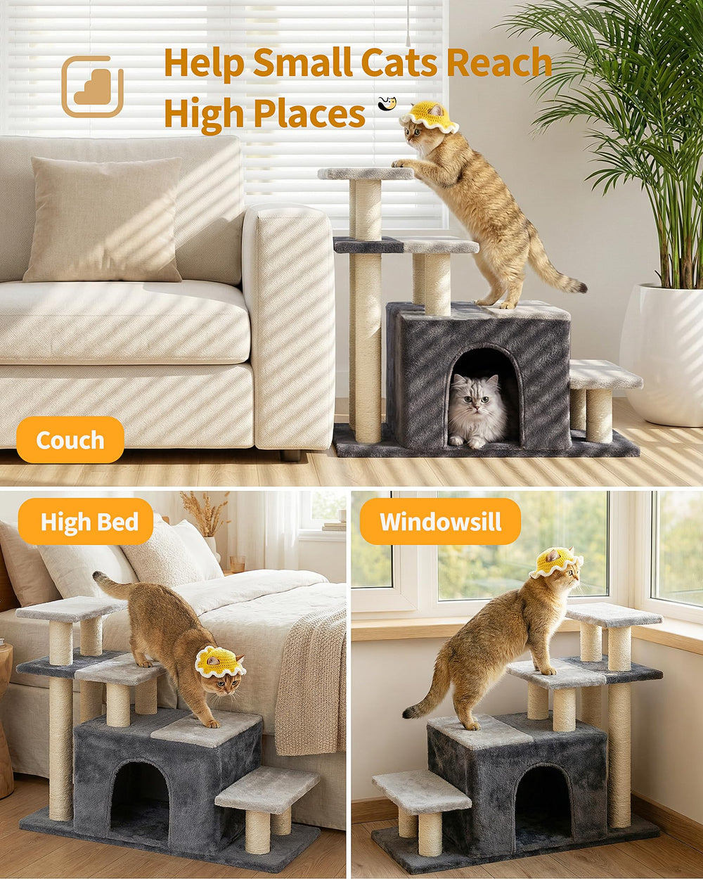 Aechonow 22-inch scratchers integrated for scratching instincts and surface relief
