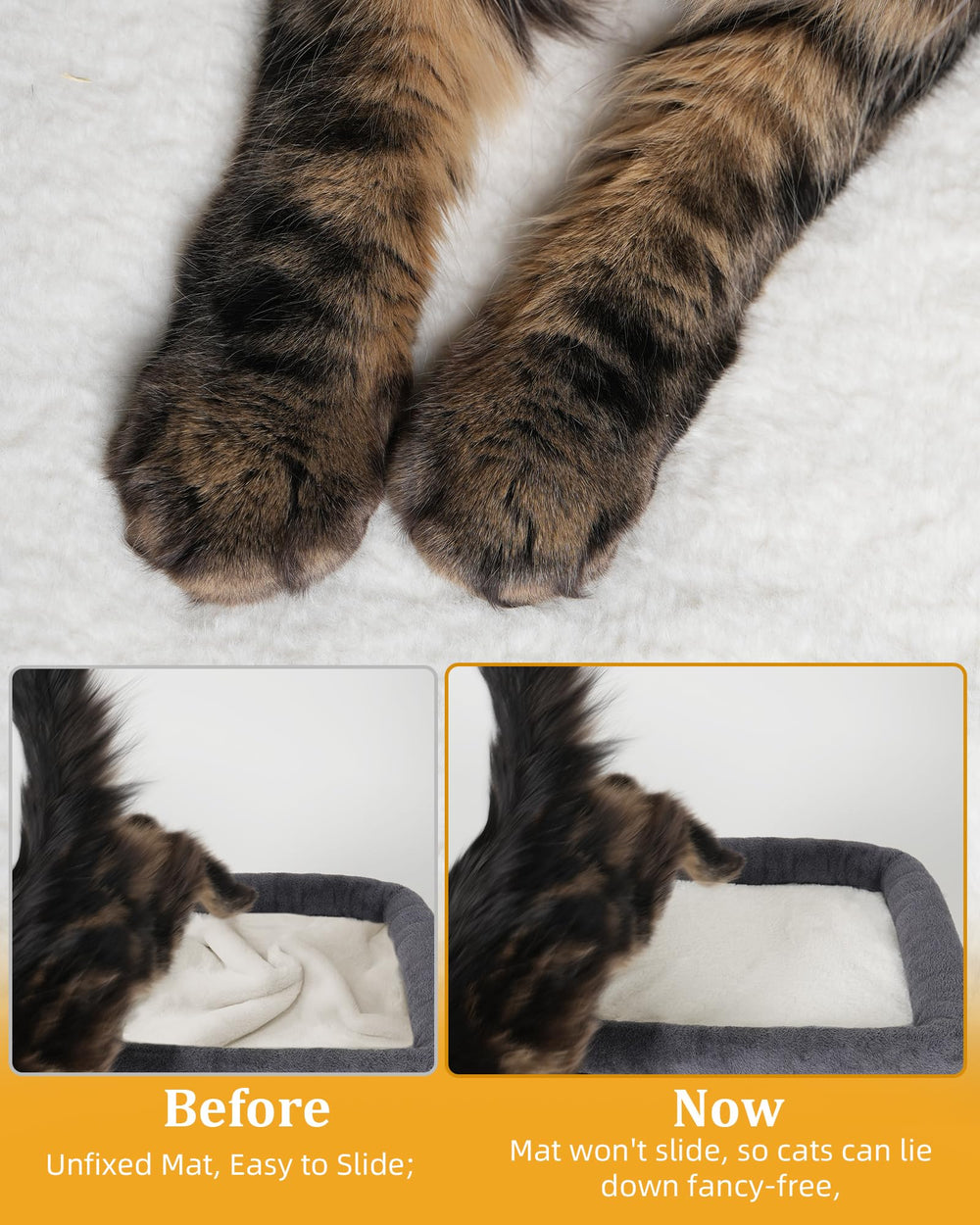 Aechonow cat tree removable mat for easy cleaning and comfort