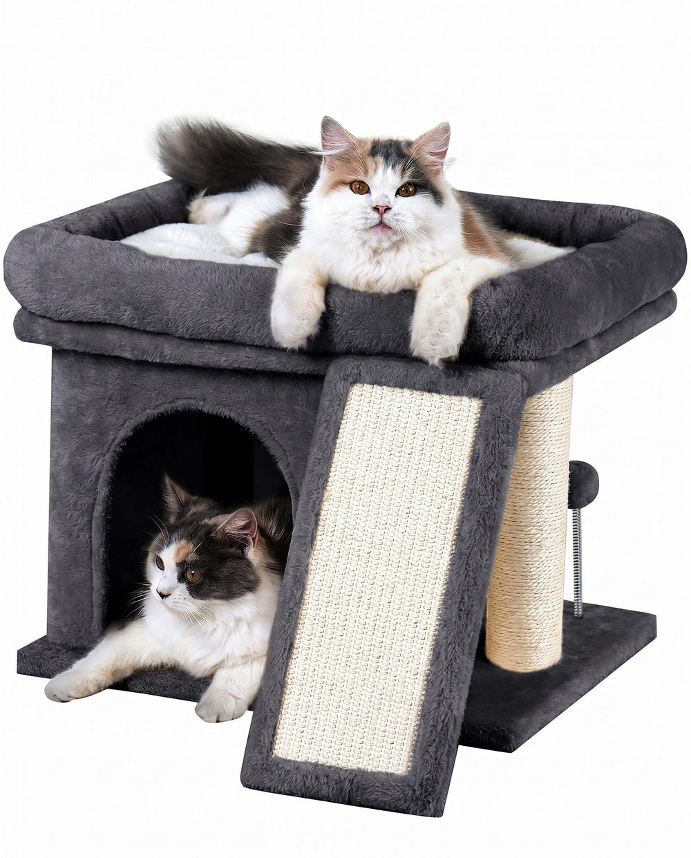 Aechonow cat tree top perch bed for large cats, cozy resting spot