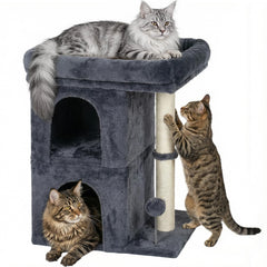 Aechonow cozy window perch offers elevated comfort for watching outdoors.