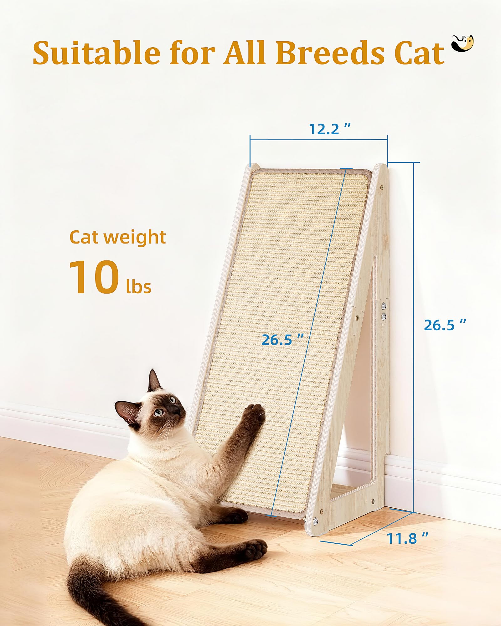 Aechonow natural sisal carpet resists flaking and keeps floors clean.