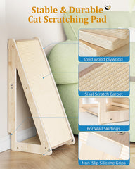 Aechonow wooden-frame scratch ramp shows durable stability for safe sessions.