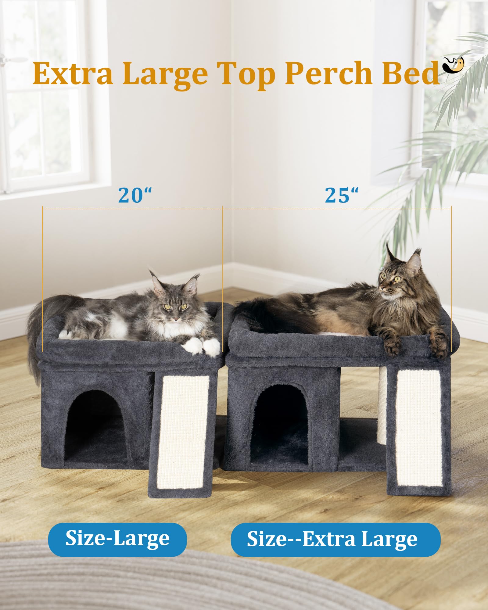 Aechonow sisal scratchers encouraging healthy scratching and play.