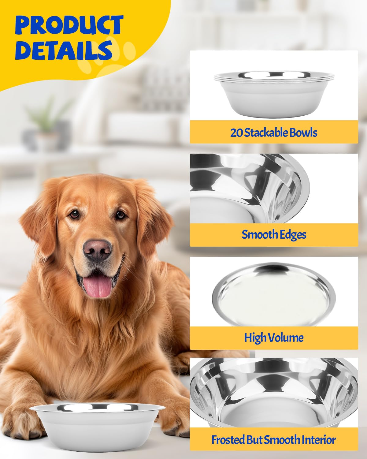 Aecsze multi-pet bowls designed for food and water in one convenient set.
