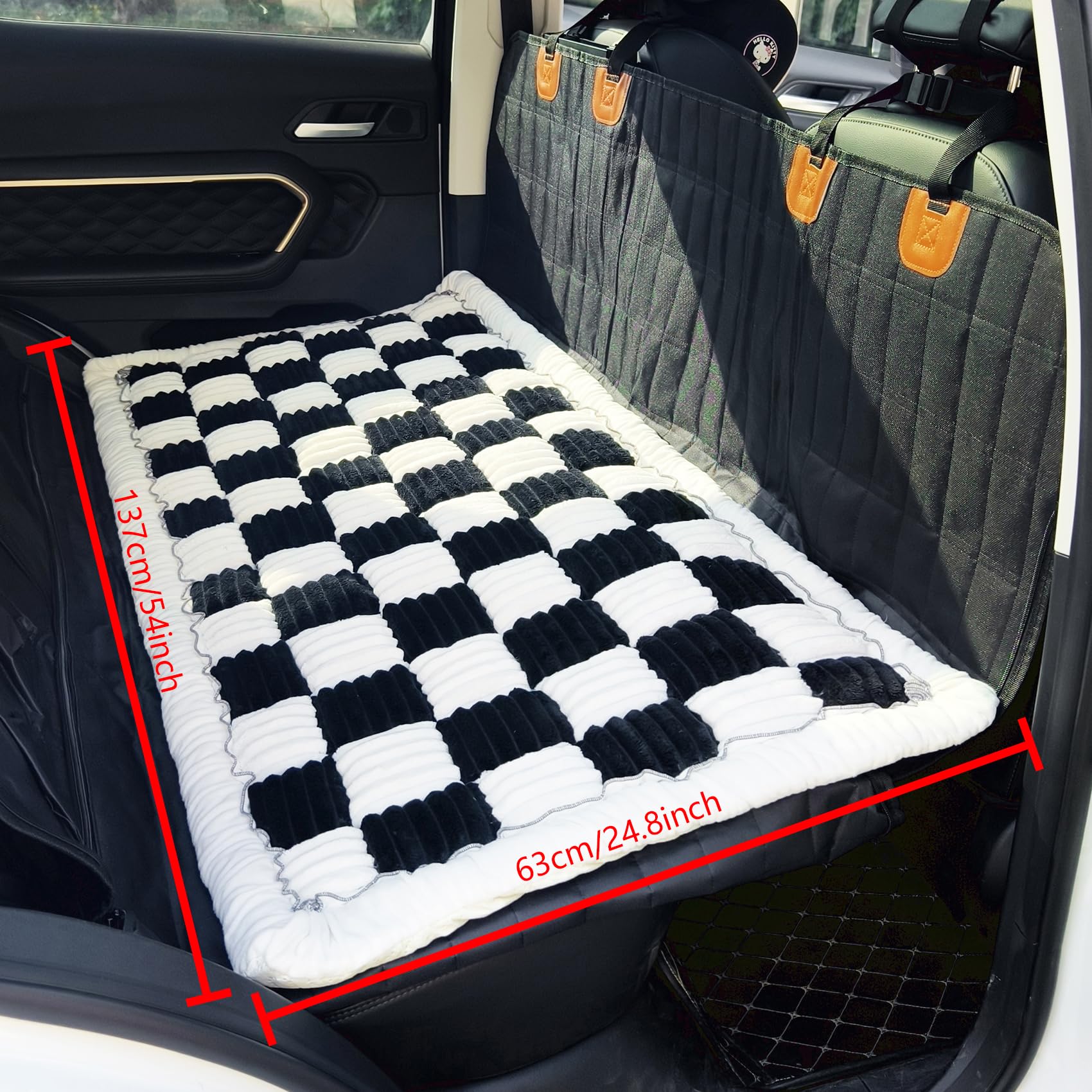 Deluxe dog seat cover from AEEISHOMEREFORM protects car seats during travel
