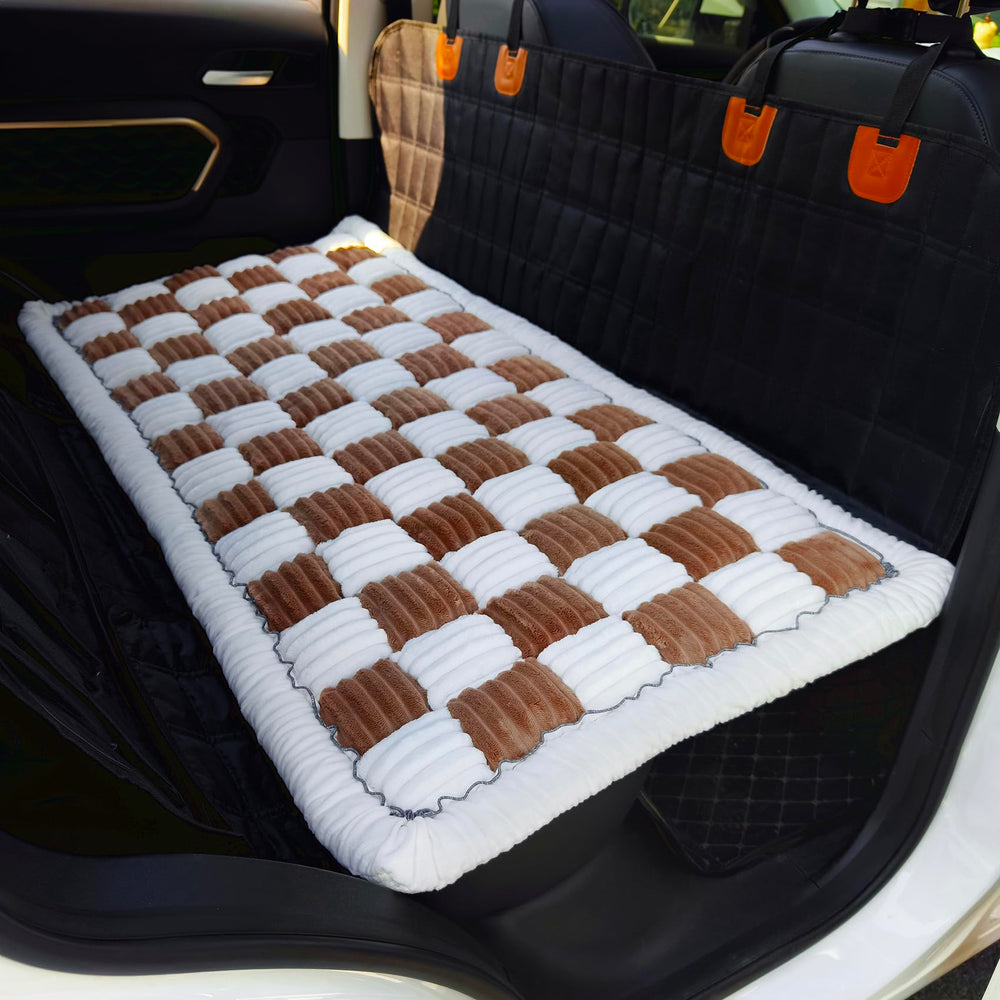 AEEISHOMEREFORM deluxe plaid dog seat cover protecting truck upholstery