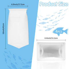 Aemygo rectangle filter sock close-up showing 300 micron precision filtration