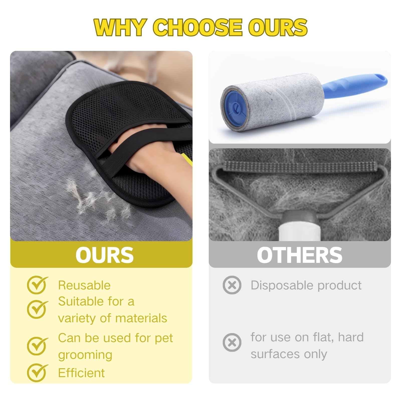 Aeriphyta durable, washable materials make reusable lint removal easy.