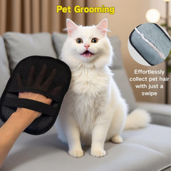 Aeriphyta five-finger design glove enables precise grooming and thorough hair removal.