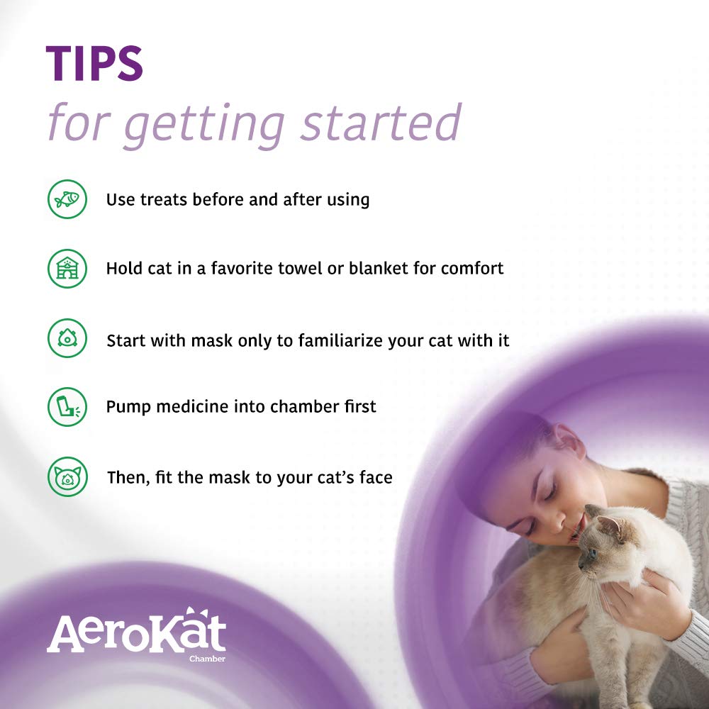 Aerokat usage at home promotes a calmer, cooperative cat during treatment.