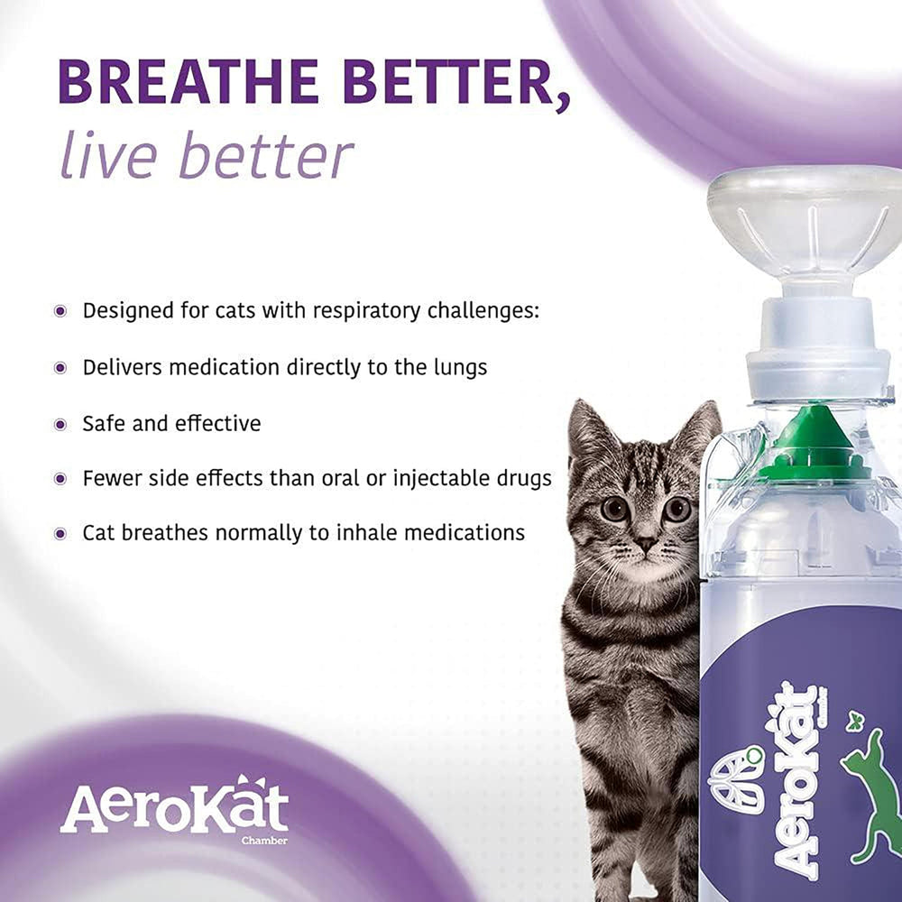 Aerokat two cat masks ensure a snug fit for effective delivery.