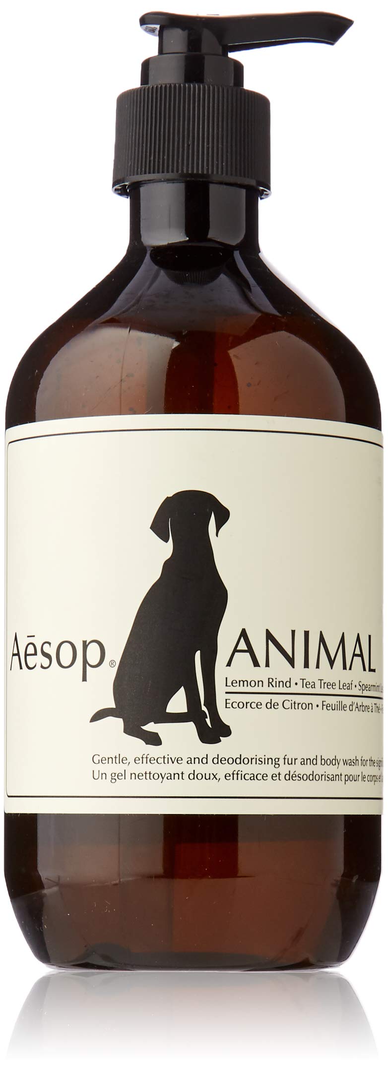 Aesop Pet Shampoo foam-lather demonstrates rich, mild cleansing for sensitive skin