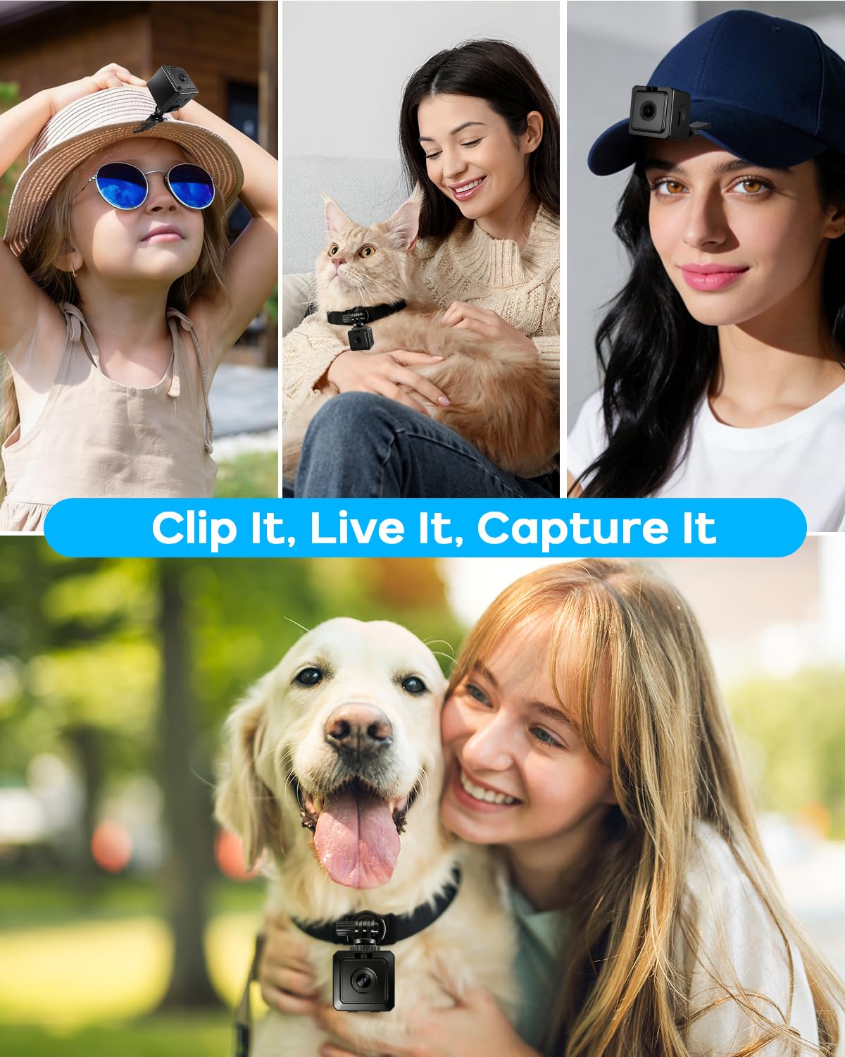 AEZ Pet Camera Collar app control enables live preview and quick video downloads.