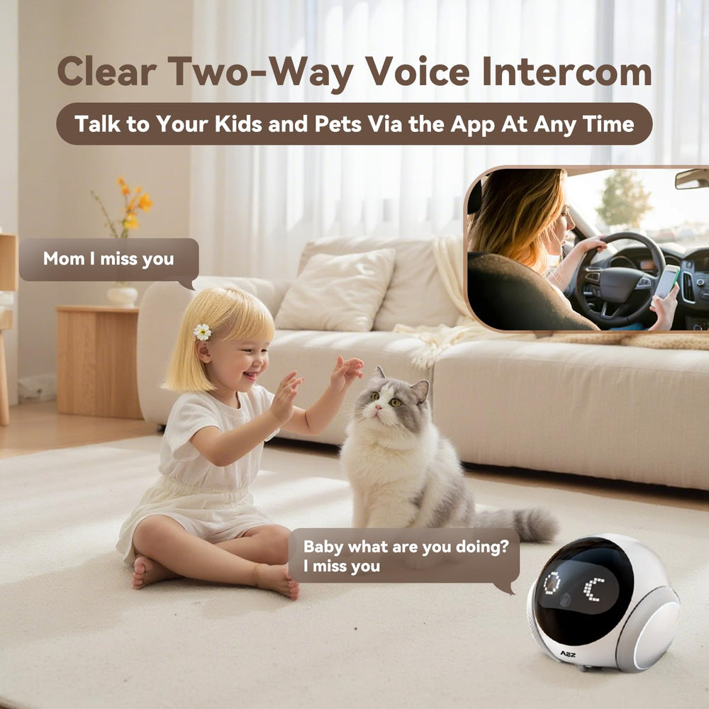 AEZ Pet Camera laser play mode to engage cats