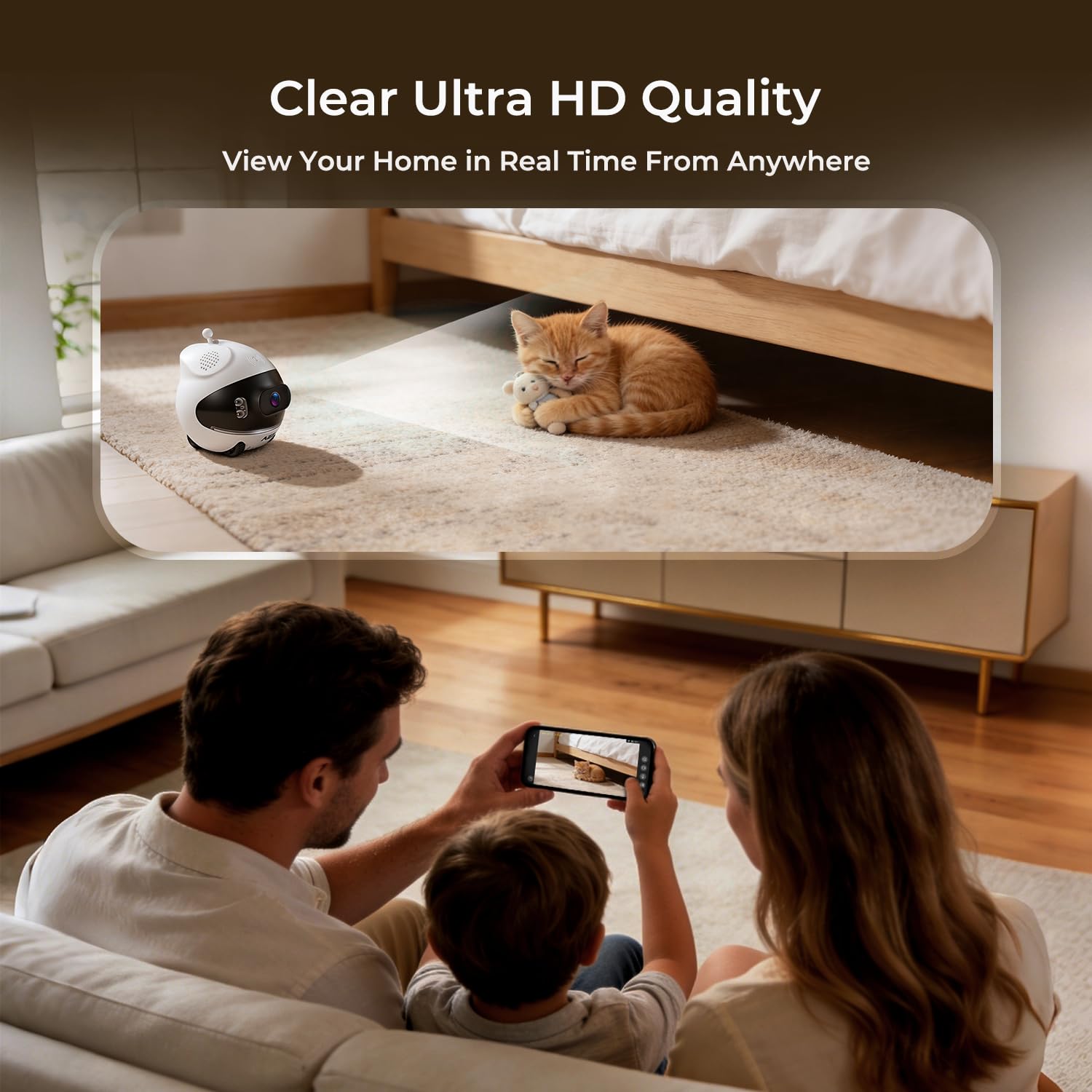 AEZ two-way talk enables real-time conversation with pets and family