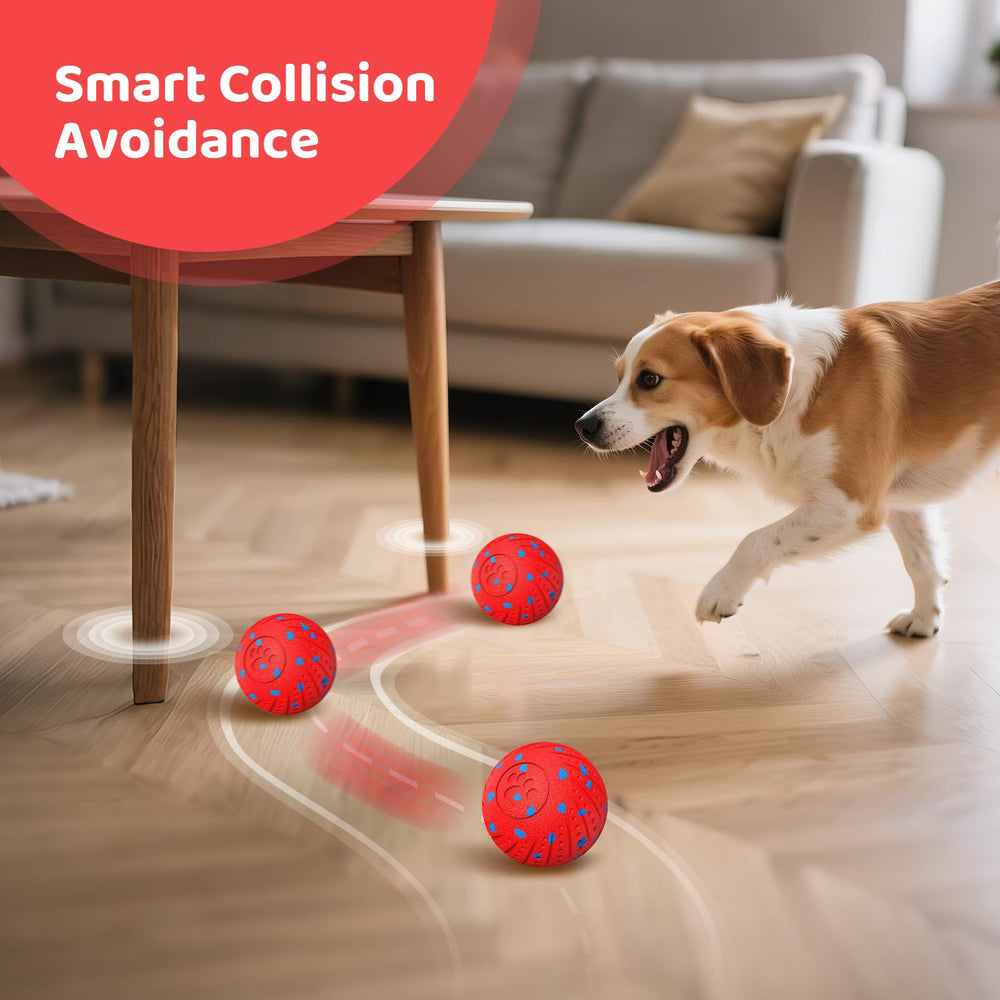Affiuya durable chew-resistant eco-tpu ball red withstands aggressive chewing