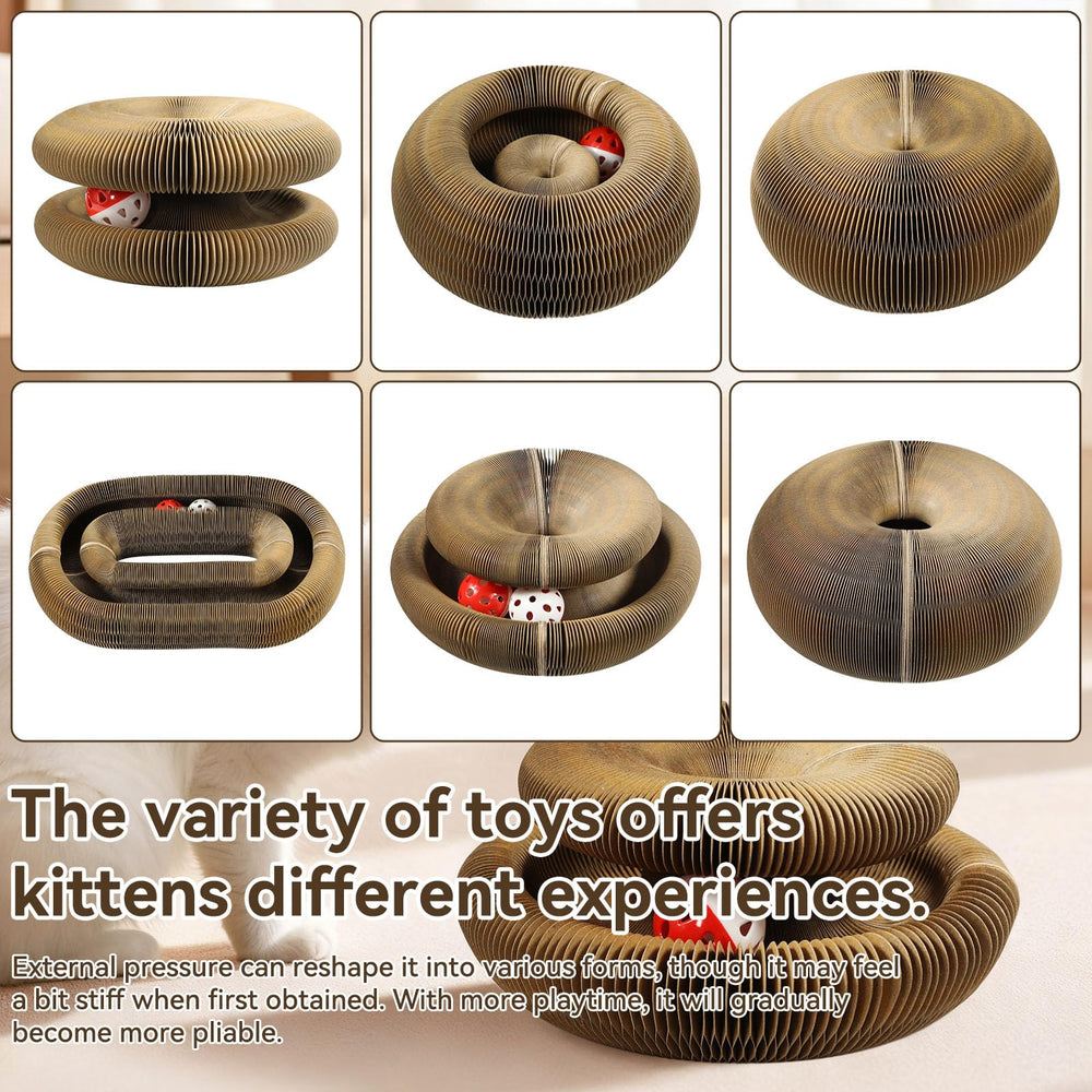 Affiuya Magic Organ Scratcher unfolded shows a larger play surface.