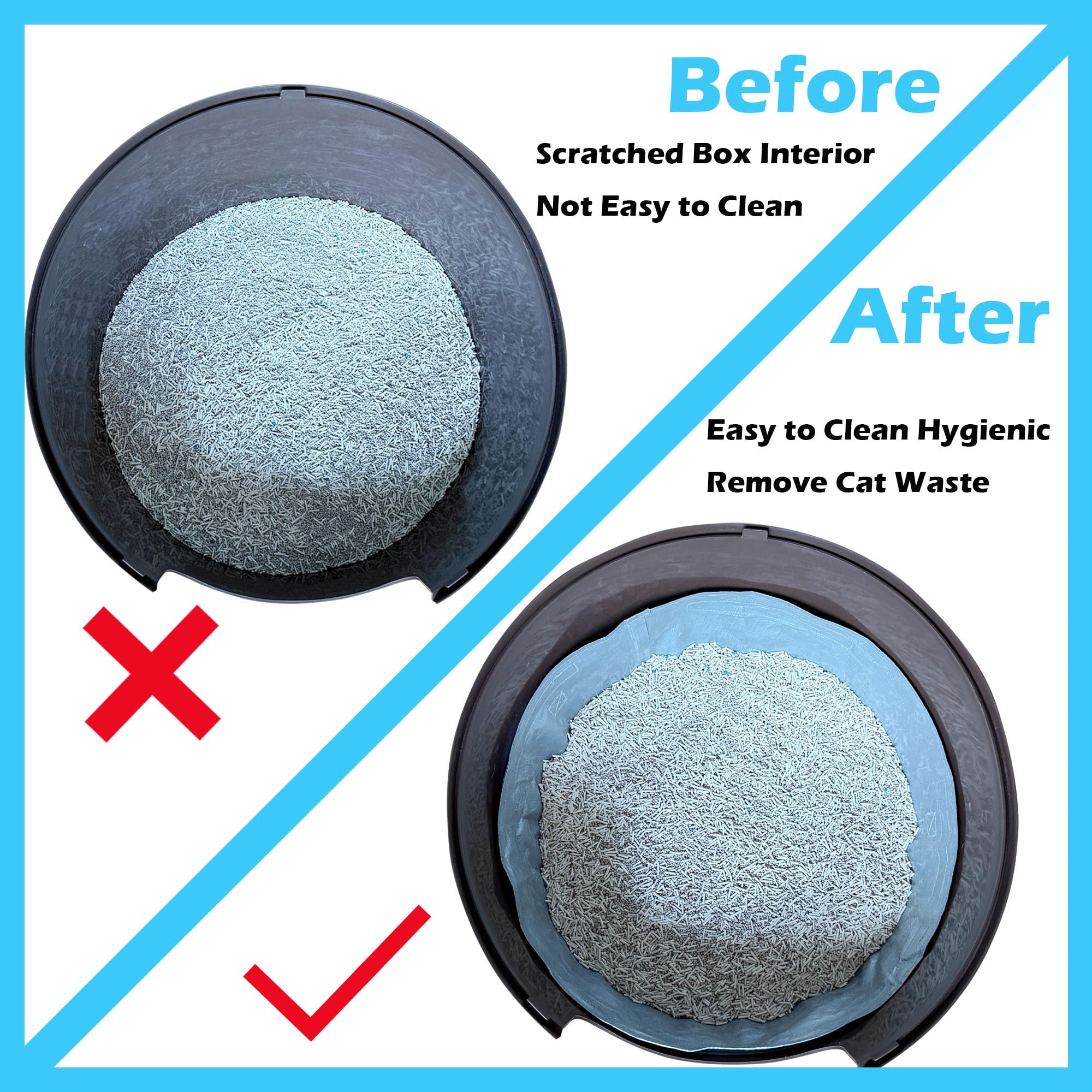 AFJWUZ liner with four Velcro strips stays securely fixed in place.