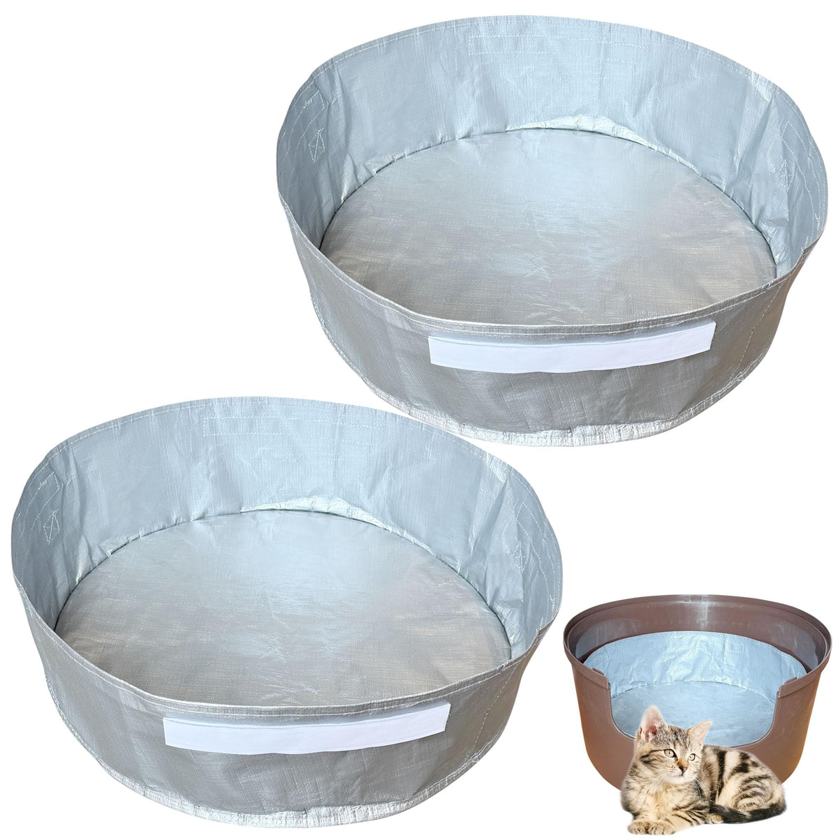 AFJWUZ hidden plant litter box liner, 2-pack, keeps waste contained and bottom protected.