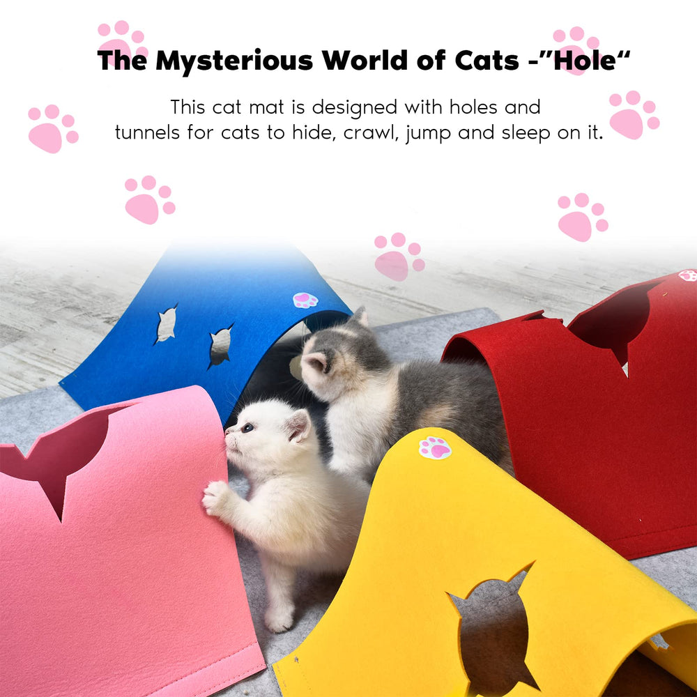 AFLIFLI cat tunnel spacious enclosure for lounging and play
