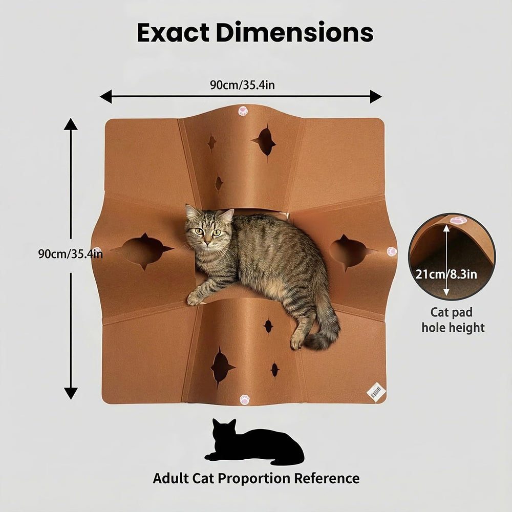 AFLIFLI foldable kitty play mat in a compact travel-ready design