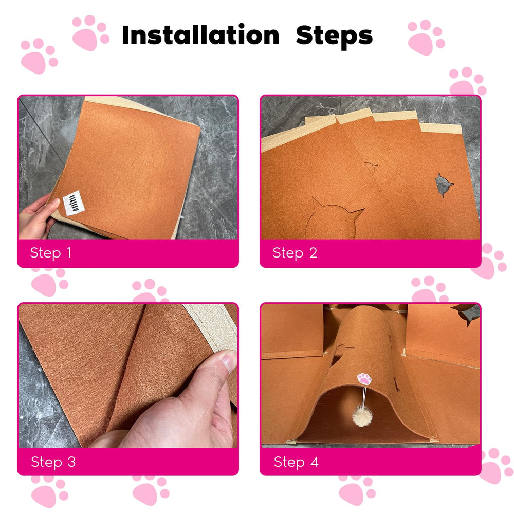 AFLIFLI multi-entry cat cave encouraging indoor exploration