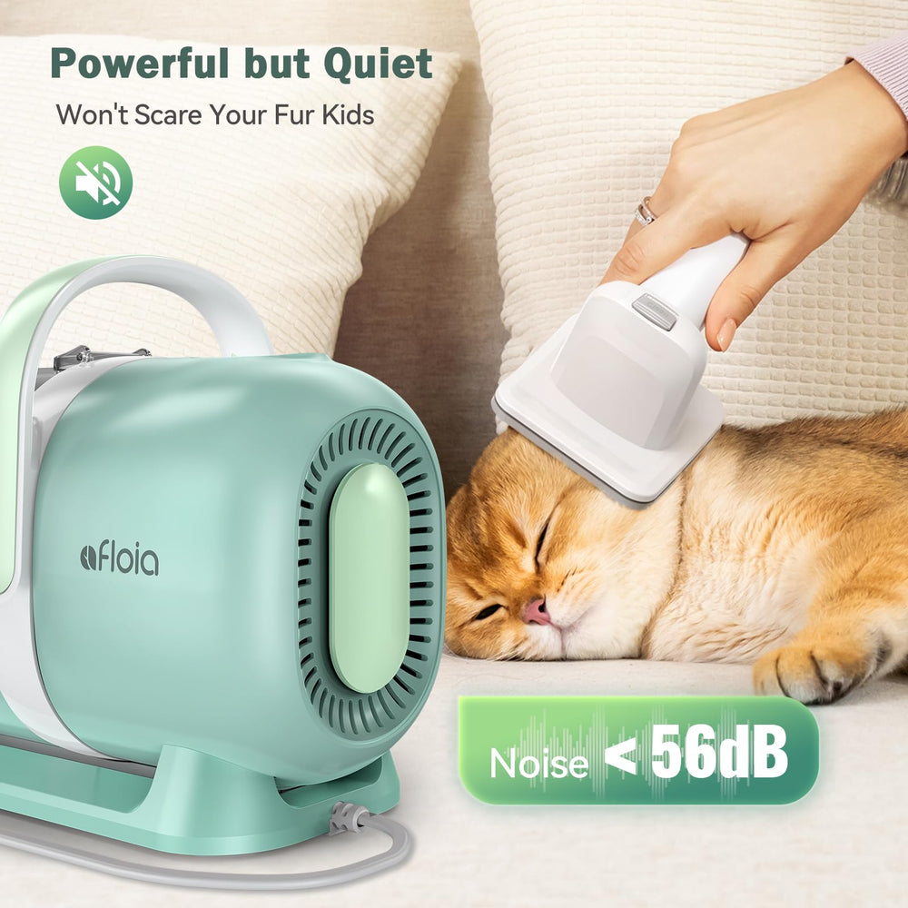 Afloia low-noise vacuum keeps pets relaxed during trimming